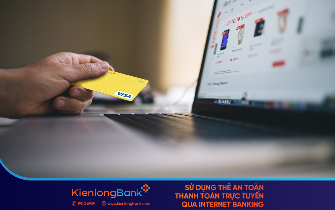 Sử dụng thẻ an toàn thanh toán trực tuyến qua Internet Banking