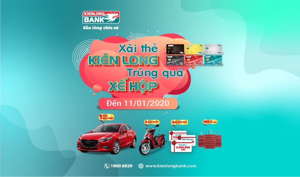Using Kienlongbank card to win a car and other special awards