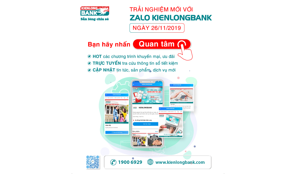 Kienlongbank has new customer connection channel via zalo