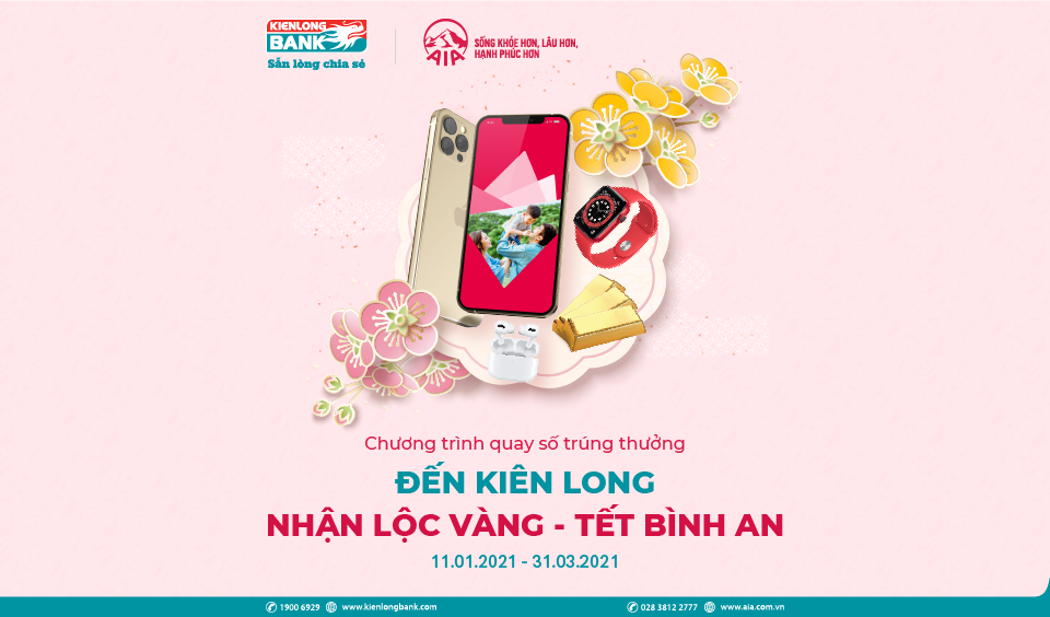 Cơ hội trúng iPhone 12 Pro max khi mua bảo hiểm nhân thọ tại Kienlongbank