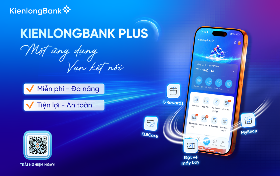 Hướng dẫn sử dụng dịch vụ KienlongBank Plus - Siêu ứng dụng ngân hàng số