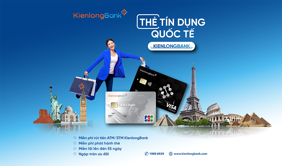 Cơ hội sở hữu Thẻ tín dụng quốc tế dành cho khách hàng nhận chi lương tại KienlongBank