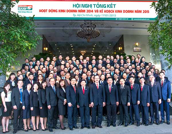 Kienlongbank tổ chức Hội nghị Tổng kết hoạt động kinh doanh năm 2014 và Giao kế hoạch kinh doanh năm 2015