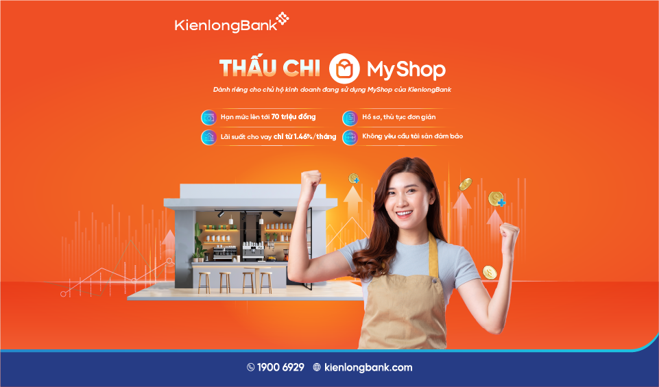 KienlongBank ra mắt sản phẩm Thấu chi MyShop – Nguồn vốn linh hoạt cho các chủ cửa hàng an tâm kinh doanh