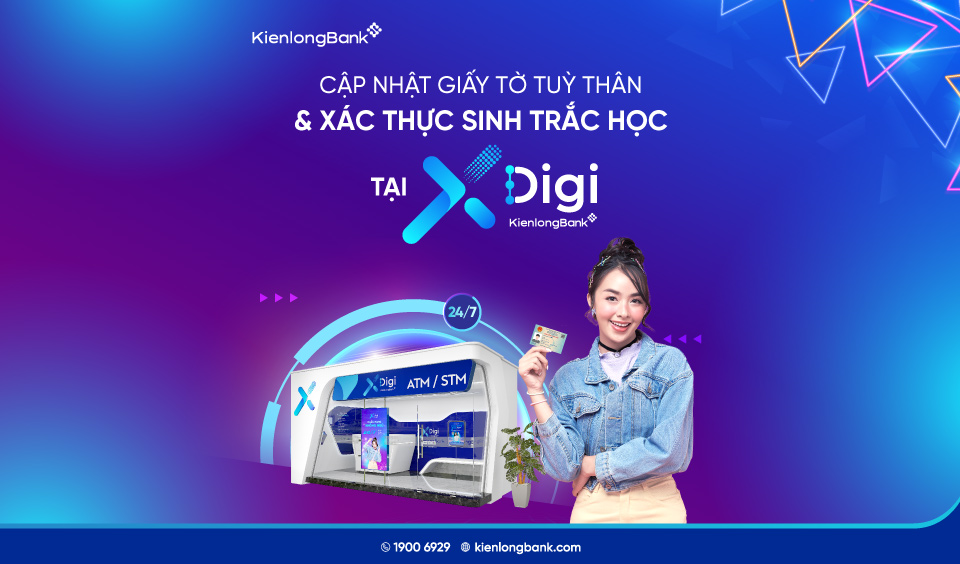 Cập nhật dễ dàng 24/7 thông tin định danh tại X-Digi của KienlongBank