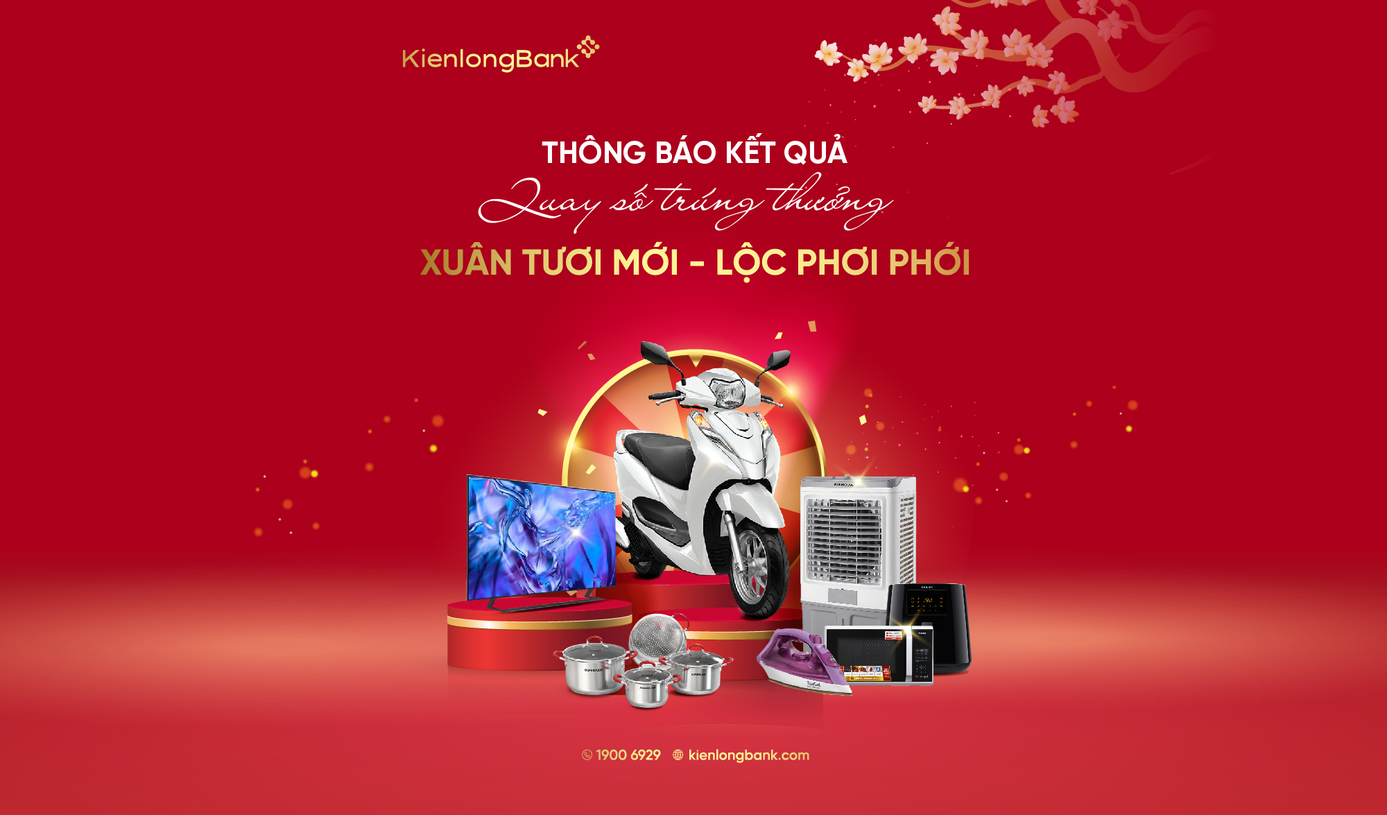 THÔNG BÁO KẾT QUẢ QUAY SỐ ĐỢT 1 CHƯƠNG TRÌNH "XUÂN TƯƠI MỚI - LỘC PHƠI PHỚI"