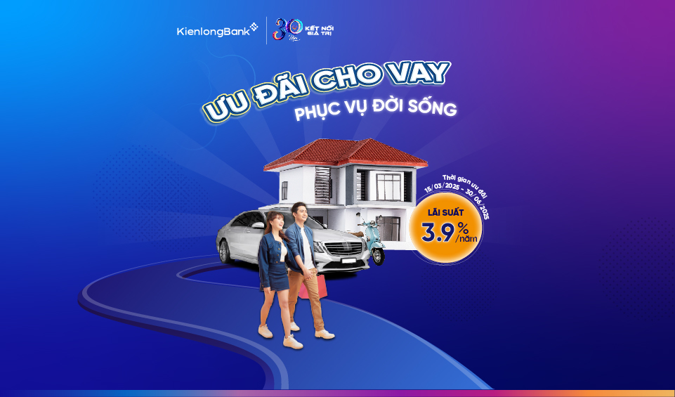 KienlongBank tiếp tục giảm sâu lãi suất cho vay phục vụ đời sống chỉ từ 3,9%/ năm