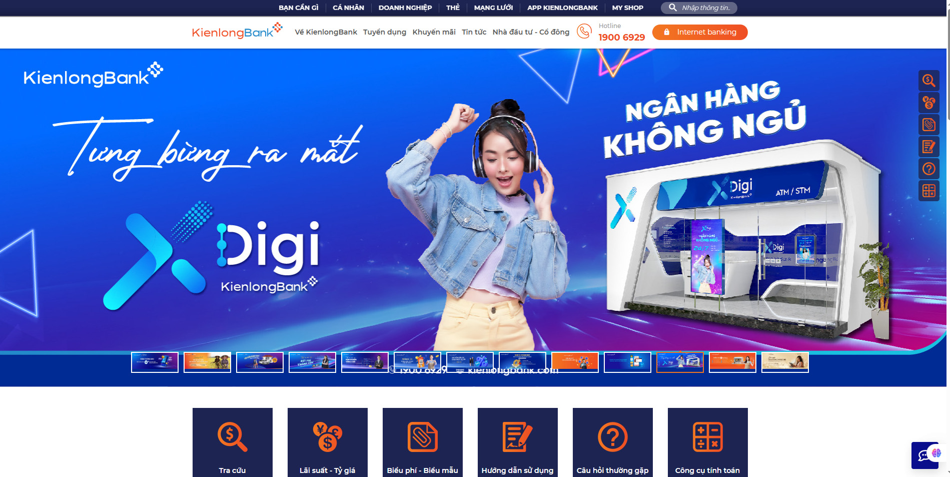 Ấn tượng logo KienlongBank trong không gian số