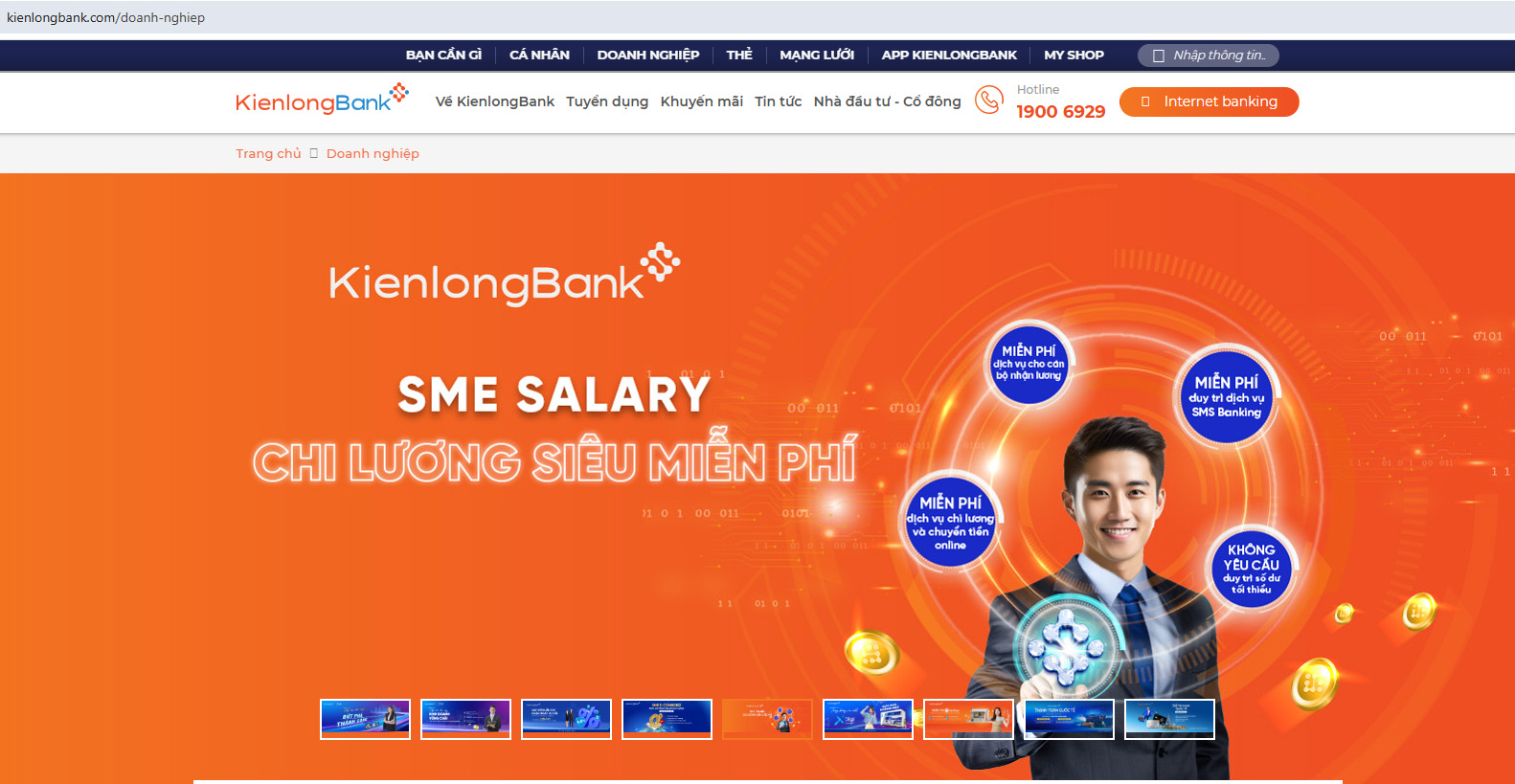 Logo KienlongBank - Biểu tượng kết nối không gian số