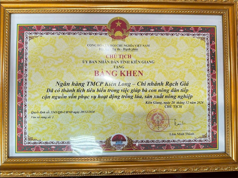 BẰNG KHEN