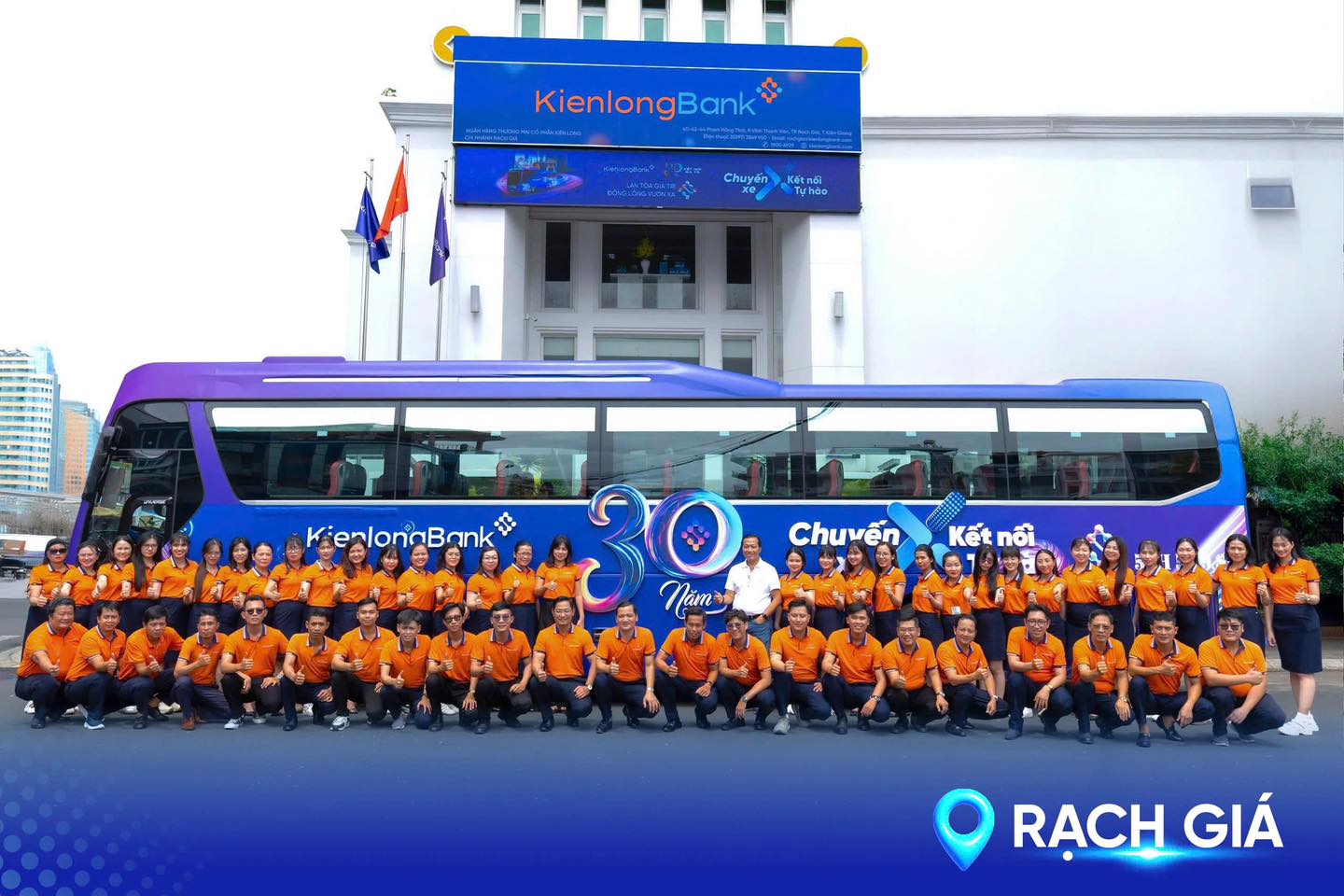 Logo KienlongBank tại Phường Rạch Giá - Nơi khởi nguồn của thương hiệu Kiên Long
