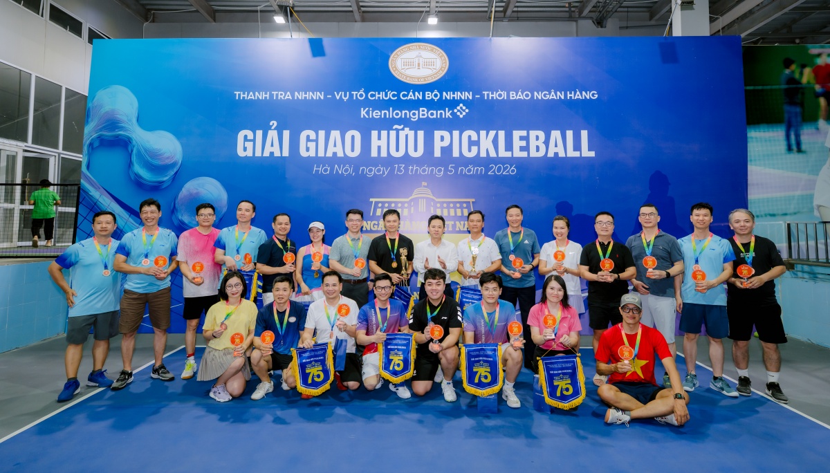 KienlongBank lan tỏa tinh thần kết nối tại Giải giao hữu Pickleball ngành Ngân hàng