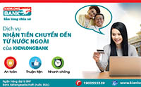 Kienlongbank triển khai dịch vụ “Nhận tiền chuyển đến bằng điện từ nước ngoài”