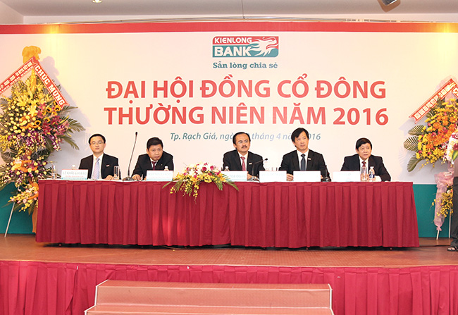 Kienlongbank tổ chức thành công phiên họp thường niên Đại hội đồng cổ đông năm 2016