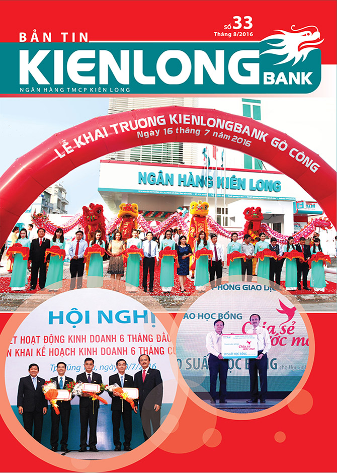 Bản tin Kienlongbank số 33 tháng 8 năm 2016