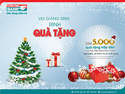 5.000 quà tặng Kienlongbank dành cho khách hàng dịp Giáng sinh 2016