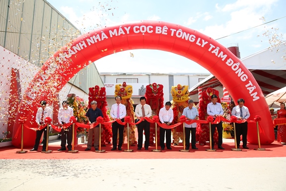 Khánh thành Nhà máy sản xuất cọc bê tông ly tâm Đồng Tâm