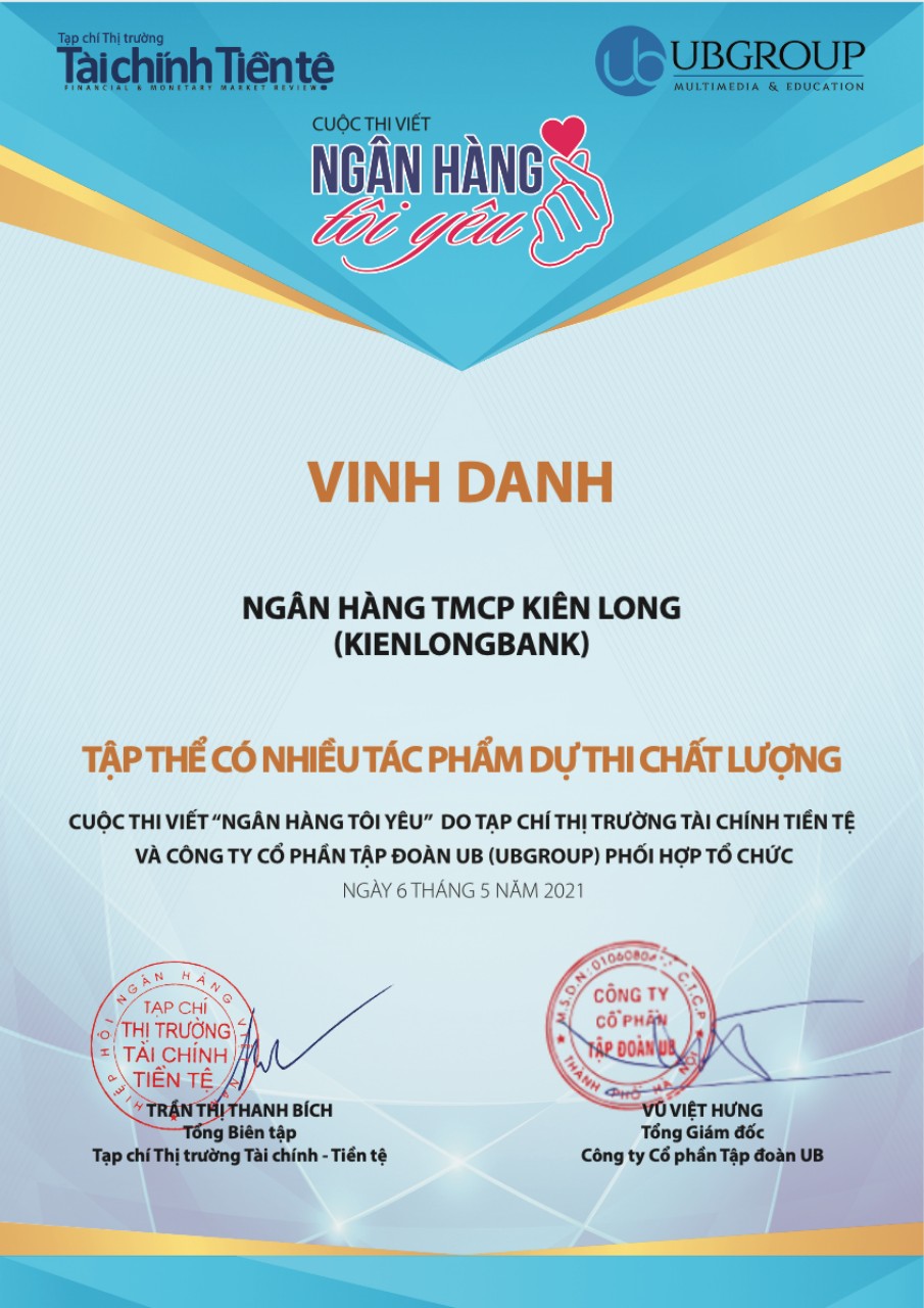 kienlongbank-duoc-vinh-danh-la-tap-the-co-nhieu-tac-pham-chat-luong