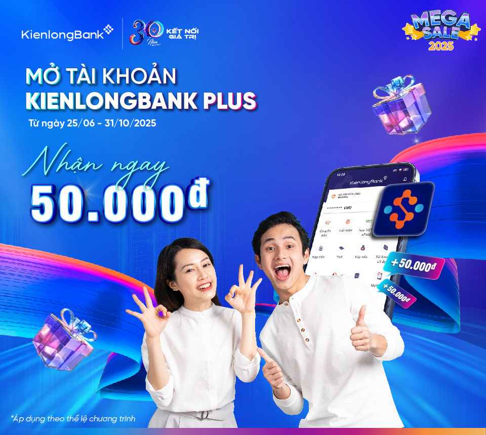 Mở tài khoản KienlongBank Plus Mở tài khoản KienlongBank Plus